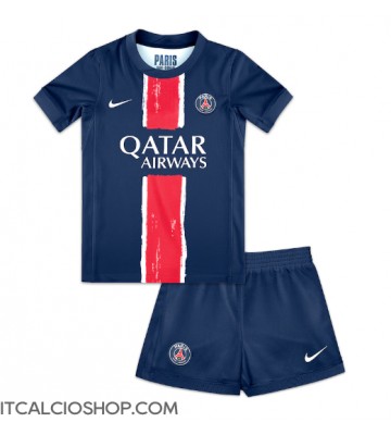Paris Saint-Germain Prima Maglia Bambino 2024-25 Manica Corta (+ Pantaloni corti)